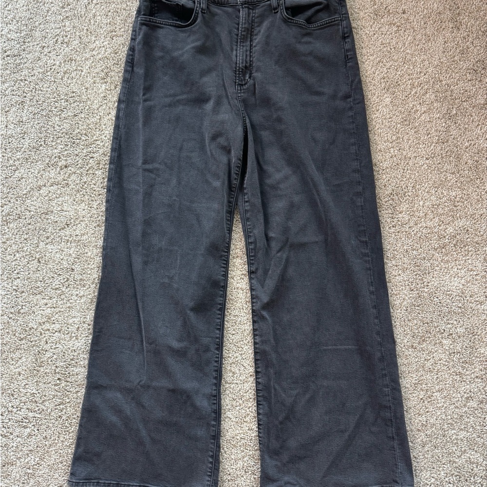 JOE'S Jeans The Mia High Rise Wide Leg Ankle Black Cat Jean Size 32 - Picture 4 of 11